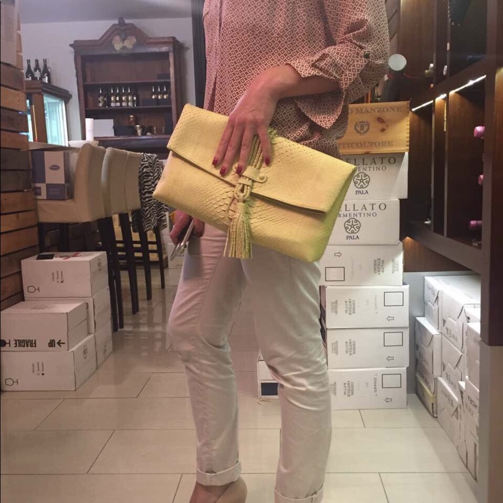 Genuine Python Skin Clutch - image 5